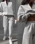 Helvano | Sportlicher Jogginganzug für Damen mit Zip-Hoodie