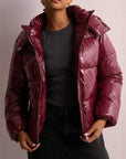 Helvano | Damen Steppjacke mit verstellbarer Kapuze