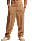 Helvano | Leinenhose für Herren mit Kordelzug