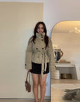 Helvano | Taillierter Trenchcoat mit Taschen für Damen