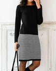 Helvano | Damen Strickkleid mit Chevron-Muster