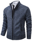 Helvano | Strickjacke mit Stehkragen und Reissverschluss für Herren
