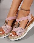 Helvano | Damen Keilsandalen mit Absatz