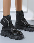 Helvano | Damenstiefel mit Taschen-Detail und auffälliger Sohle