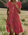 Helvano | Midikleid für Damen mit Blumenmuster