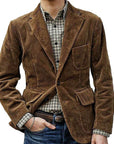 Helvano | Cord-Blazer für Herren mit modernem Schnitt