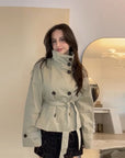 Helvano | Taillierter Trenchcoat mit Taschen für Damen