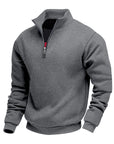 Helvano | Sweatshirt mit Stehkragen und Reissverschluss für Herren