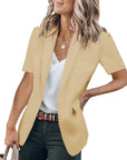 Helvano | Kurzarm-Blazer für Damen mit Taschen