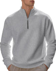 Helvano | Sweatshirt mit Stehkragen und Reissverschluss für Herren
