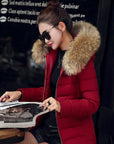Helvano | Damen Winterjacke mit Kunstfellkragen