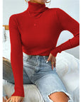 Helvano | Rollkragenpullover mit Rippstruktur für Damen