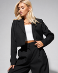 Helvano | Cropped-Jacke & Tapered-Hose Set für Damen