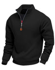Helvano | Herren Troyer-Pullover mit Stehkragen
