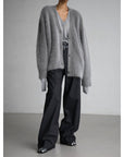 Helvano | Kuschelige Strickjacke aus Mohairmischung für Damen