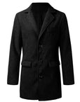 Helvano | Eleganter Wintermantel mit Revers für Herren