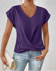 Helvano | Damen T-Shirt mit V-Ausschnitt