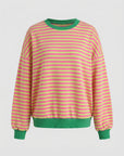 Helvano | Boxy Sweatshirt für Damen Gestreift
