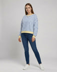 Helvano | Boxy Sweatshirt für Damen Gestreift