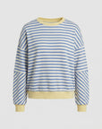 Helvano | Boxy Sweatshirt für Damen Gestreift