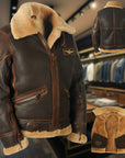 Helvano | Klassische Fliegerjacke für Herren in Braun