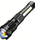Helvano | Militär-Taschenlampe LED USB-Aufladbar