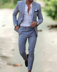Helvano | Leinen-Anzug für Herren, 2-teilig, Slim Fit