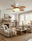 Helvano | Deckenventilator mit Licht und Fernbedienung