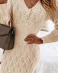 Helvano | Strickkleid für Damen in Weiss