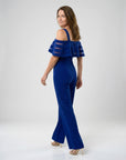 Helvano | Schulterfreier Abend-Jumpsuit mit weitem Bein