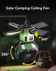 Helvano | Solar-Ventilator mit Akku fürs Camping