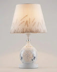 Helvano | Kristall-Tischlampe mit goldenem Trommelschirm