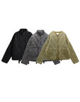 Helvano | Oversized Gesteppte Damenjacke in Schwarz