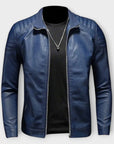 Helvano | Lederjacke mit Stehkragen für Herren