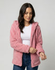 Helvano | Lange Teddy-Fleecejacke für Damen