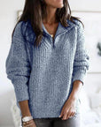 Helvano | Strickpullover mit Half-Zip für Damen