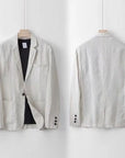 Helvano | Herren Leinen-Set mit Hemd und Hose