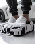 Helvano | Damen Hausschuhe mit Auto-Design & rutschfester Sohle