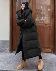 Helvano | Lange Kapuzenjacke für Damen