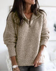 Helvano | Strickpullover mit Half-Zip für Damen