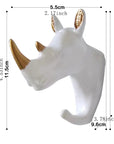 Helvano | Tier-Wandhaken aus Resin für Deko & Ordnung