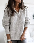 Helvano | Strickpullover mit Half-Zip für Damen