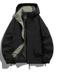 Helvano | Damen Windbreaker mit Kapuze und Stehkragen