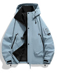 Helvano | Damen Windbreaker mit Kapuze und Stehkragen