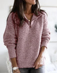 Helvano | Strickpullover mit Half-Zip für Damen