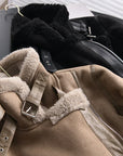 Helvano | Sherpa-Fleece-Bomberjacke für Damen