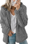 Helvano | Teddy-Fleece-Mantel mit Reissverschluss für Damen