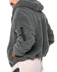 Helvano | Herren Fleecejacke mit Kapuze