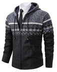 Helvano | Strickjacke mit Ethno-Muster für Herren