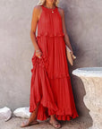 Helvano | Maxikleid mit Volants für Damen